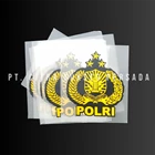 Cetak Stiker Heat Transfer label POLRI Logo 1